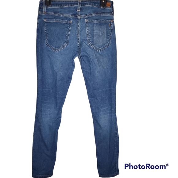 Joie jeans mid rise rolled skinny Hana size 26 medium wash - Picture 4 of 8